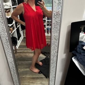 Entro Red Sleeveless Dress new large